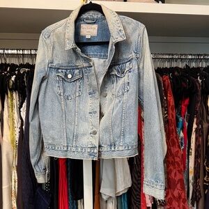 All Saints Women's Light Blue Jean Jacket